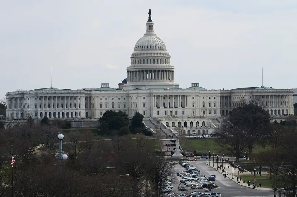 The west front of the US Capitol in Washington
