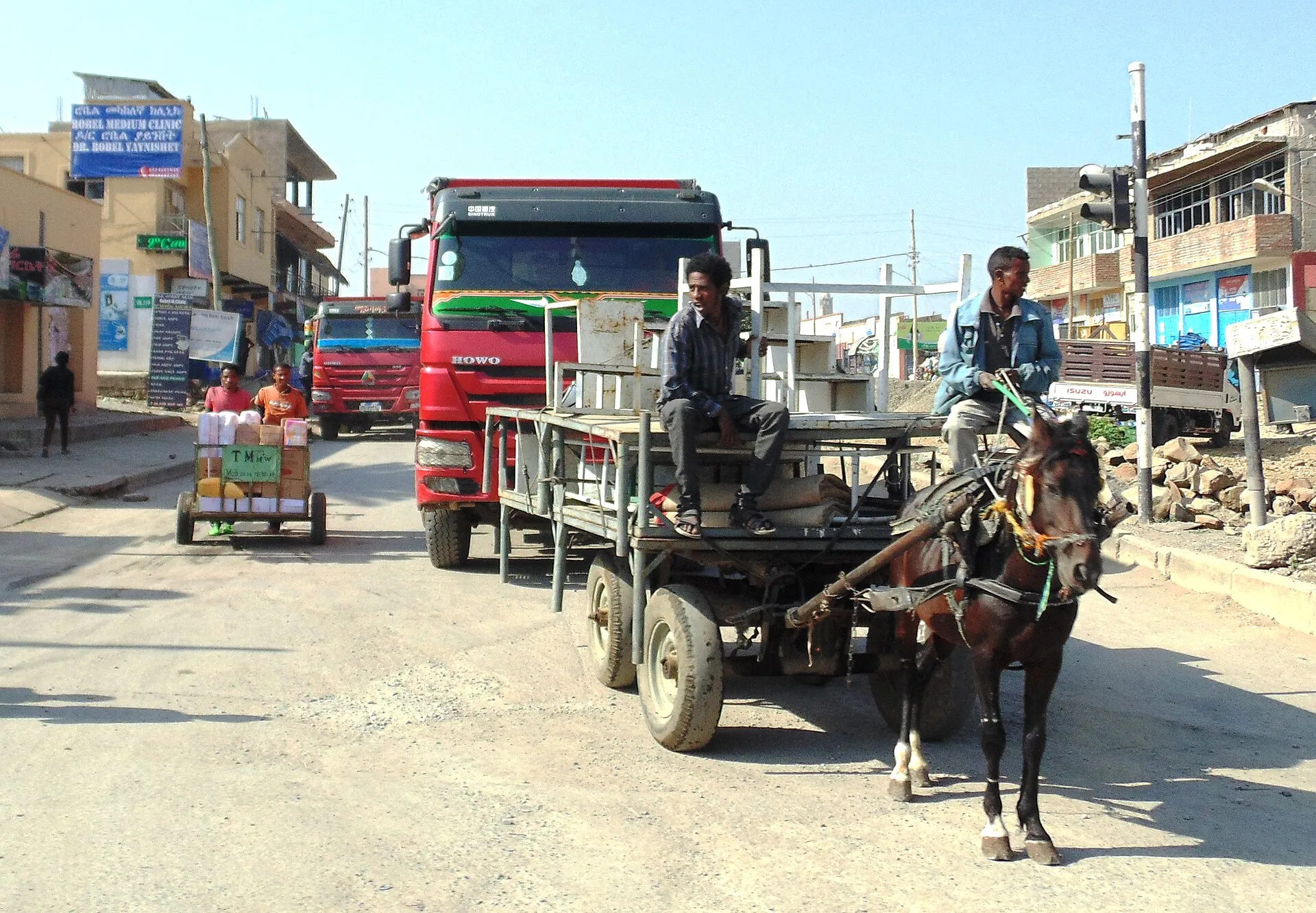 A street in Mekelle, the capital of Ethiopia's Tigray region.