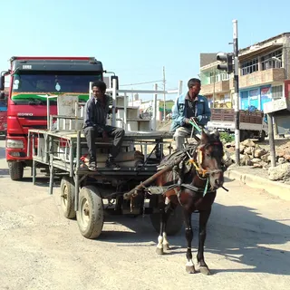 A street in Mekelle, the capital of Ethiopia's Tigray region.