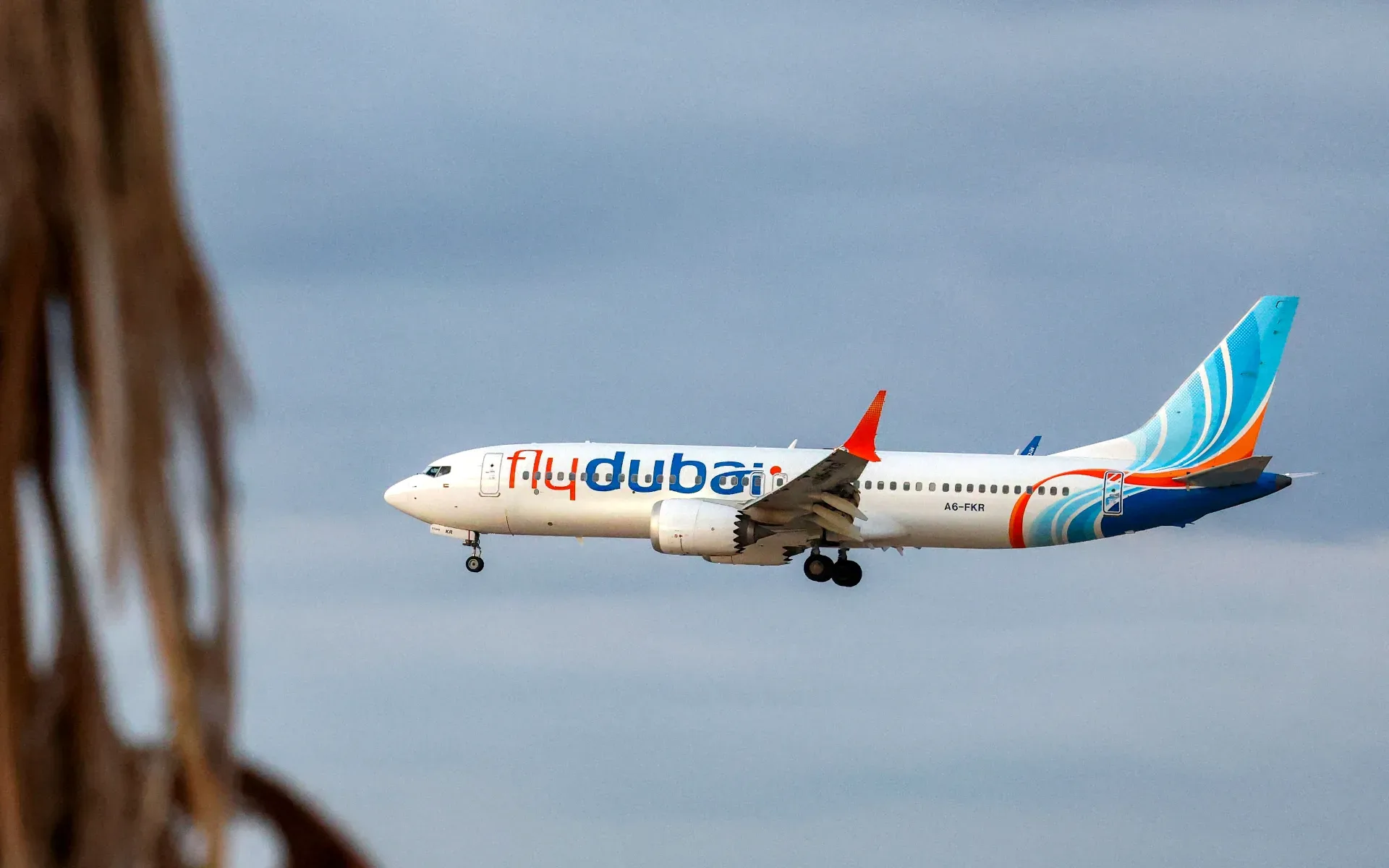 A Flydubai Boeing 737 MAX 8 aircraft prepares for landing at Israel's Ben Gurion Airport. (File photo)Photo credit: AFP / JACK GUEZ