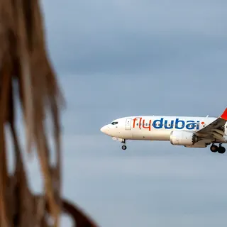 A Flydubai Boeing 737 MAX 8 aircraft prepares for landing at Israel's Ben Gurion Airport. (File photo)Photo credit: AFP / JACK GUEZ